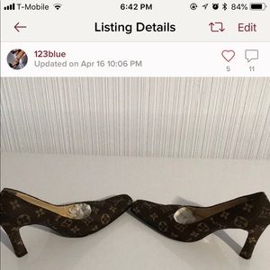 LV VINTAGE SHOES SIZE 8 1/2